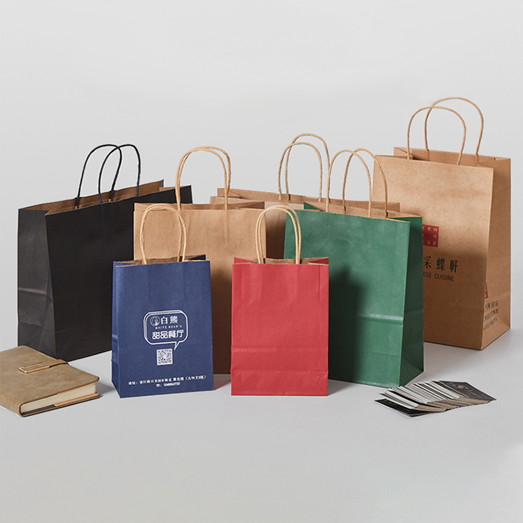 Shopping bag in carta kraft con manici