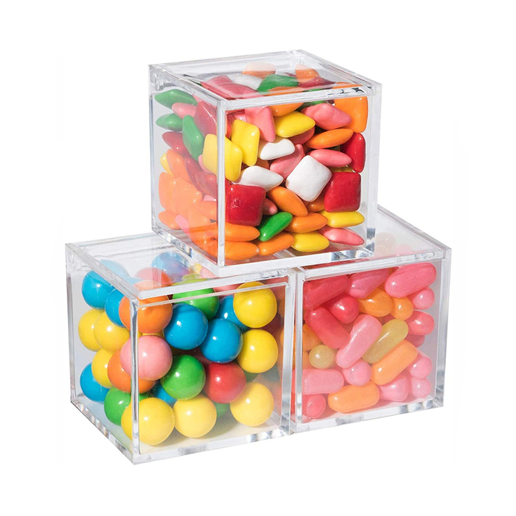 scatole di caramelle acriliche