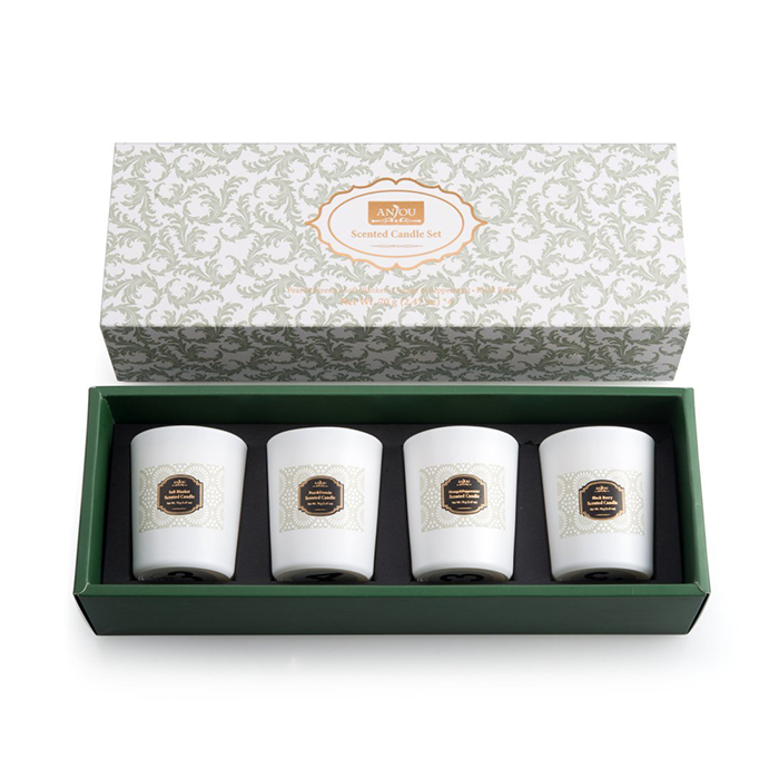 Set di candele con scatola di lusso