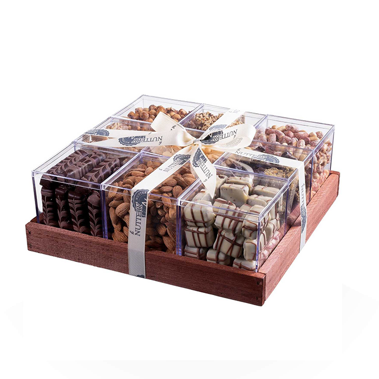 scatola di cioccolatini in acrilico