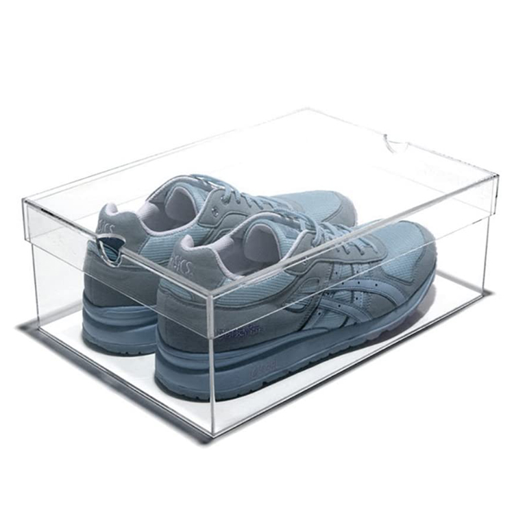 scatola per scarpe da ginnastica in acrilico