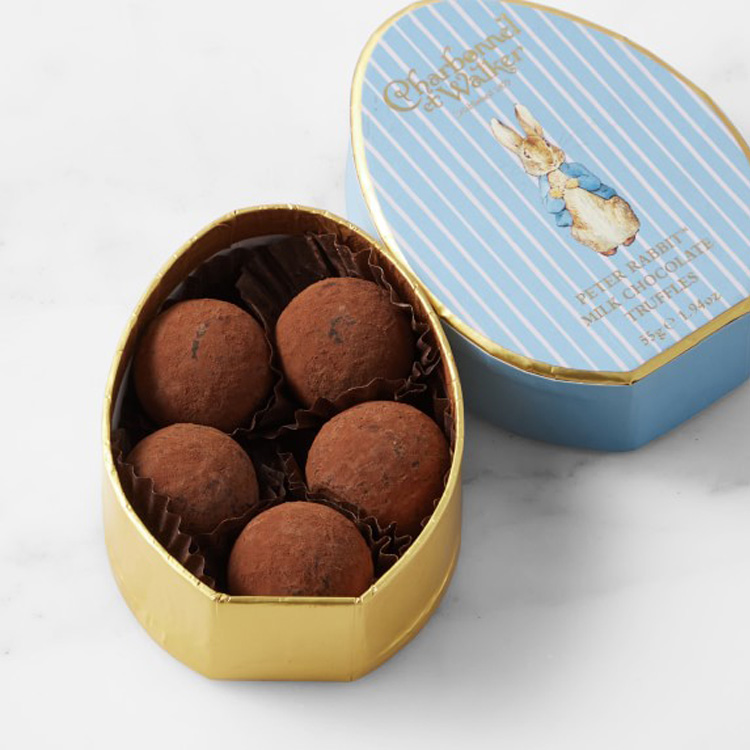 scatole regalo di cioccolato a forma di uovo